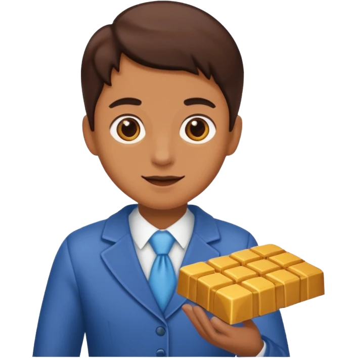 a person going to buy chocolate emoji