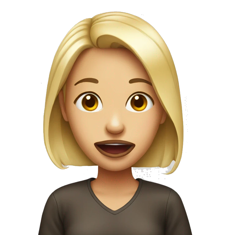 Girl with tounge out emoji