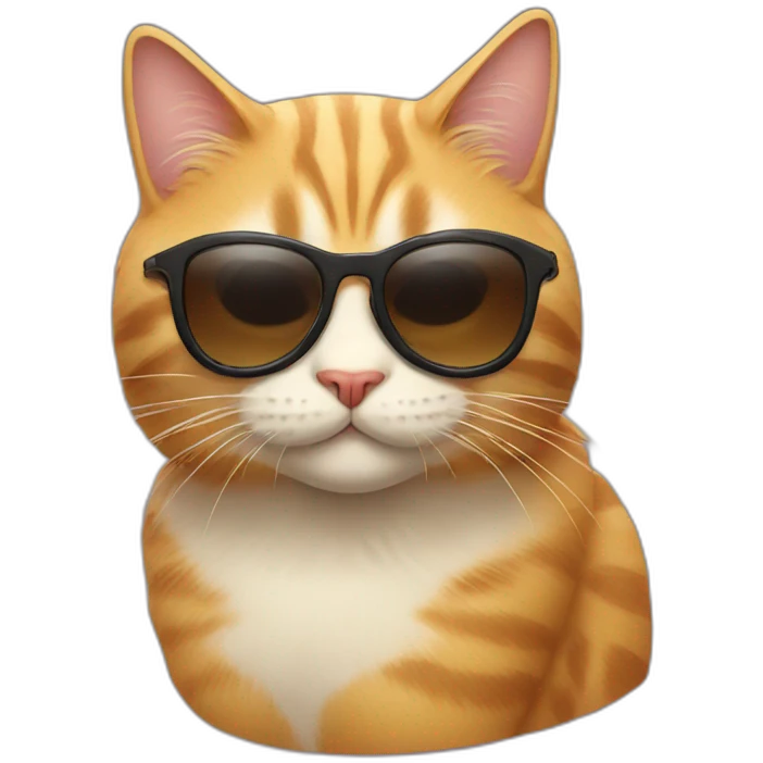 Cat with sunglasses emoji