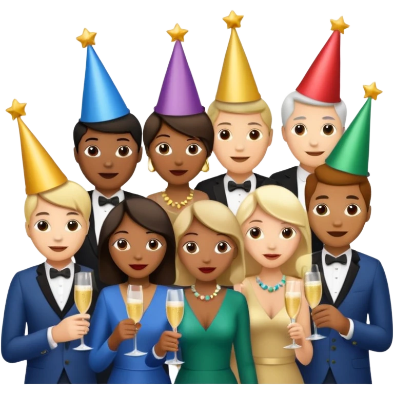 Red group peoples party emoji