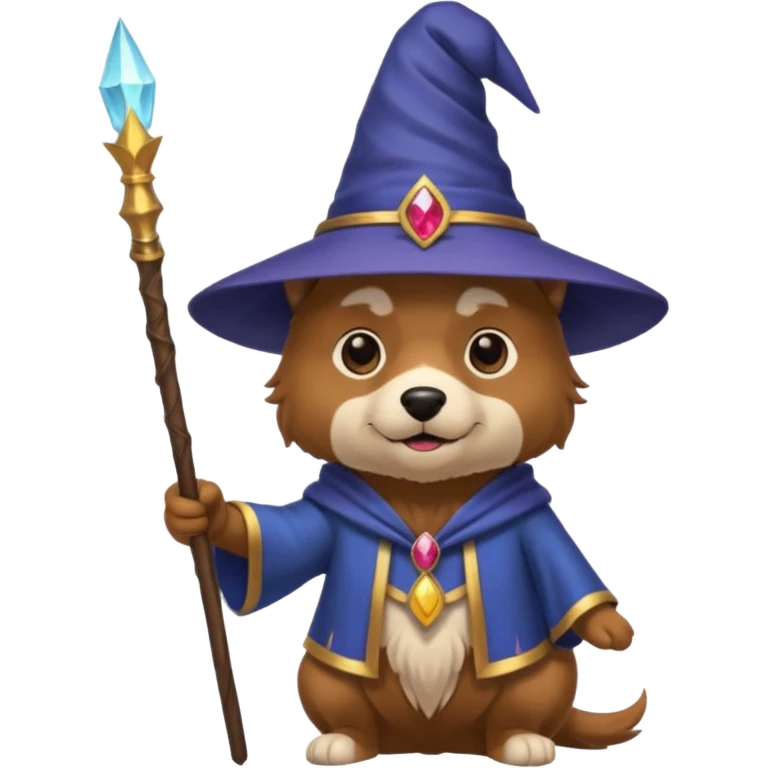 Dog wizard emoji