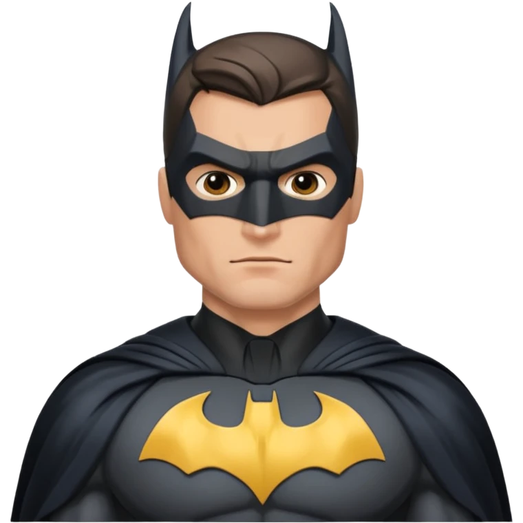 caucasian batman standing emoji
