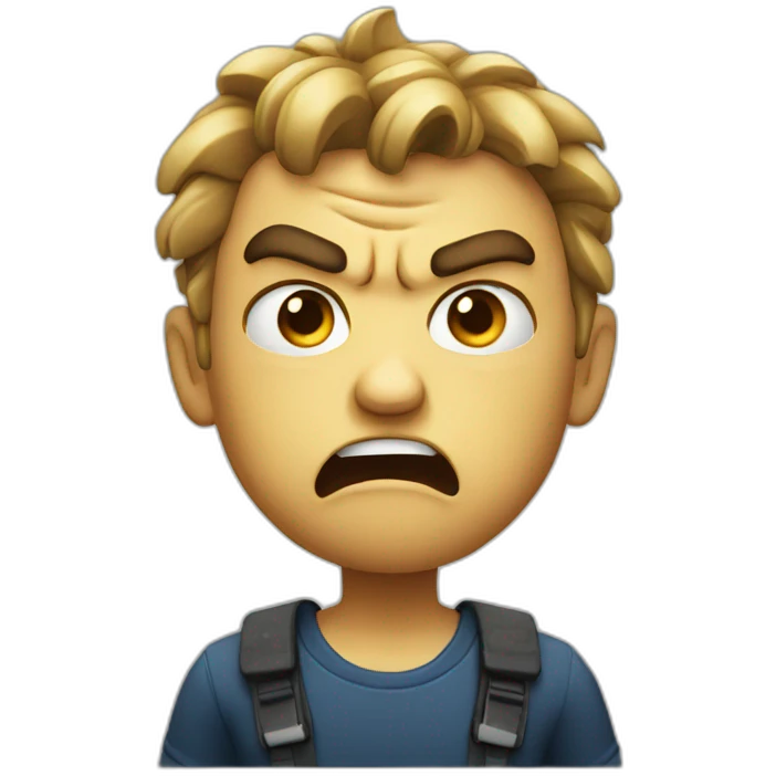 angry face emoji