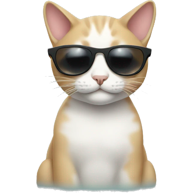 Cat with sunglasses emoji
