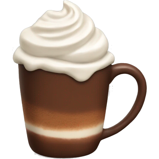Hot chocolate with cream emoji