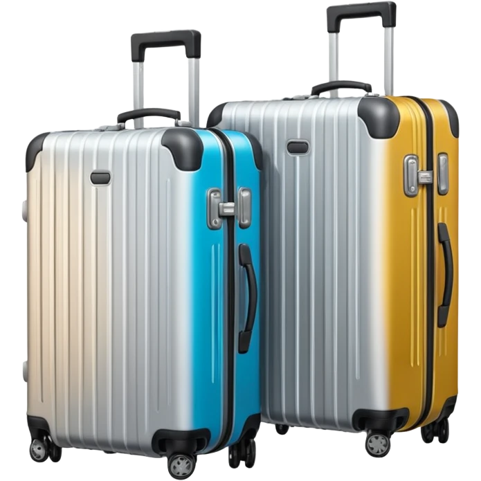 2 rimowa luggages emoji