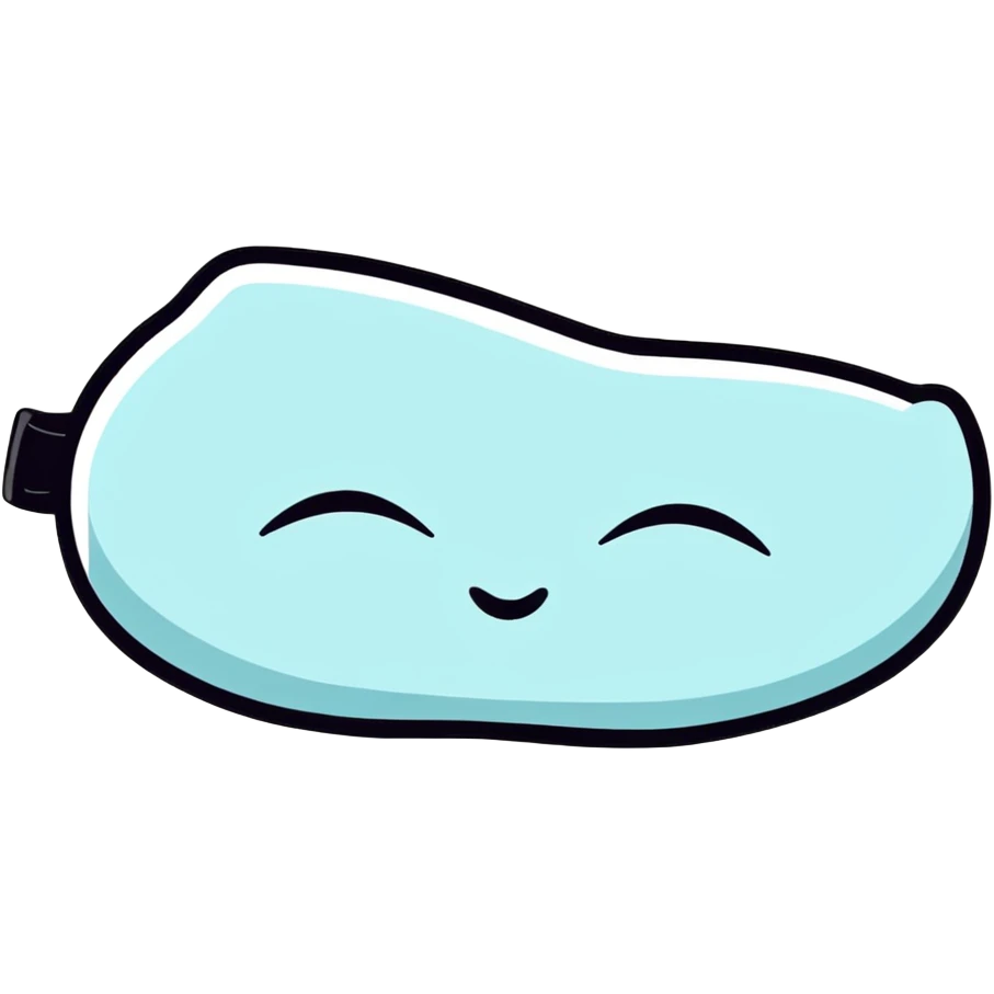 sleeping mask for eyes, sleep accessory emoji