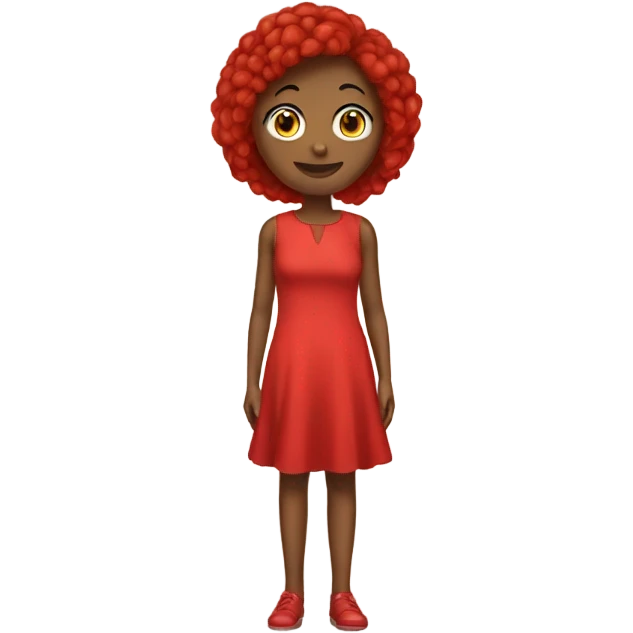 short red sleeveless dress emoji