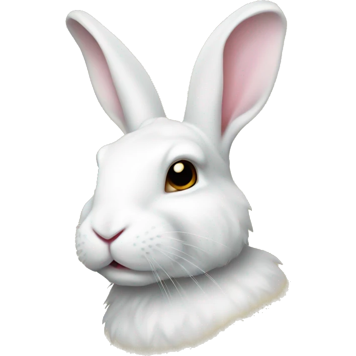 white rabbite, luxury style, gold border emoji