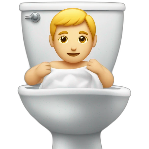 Homme au toilette  emoji