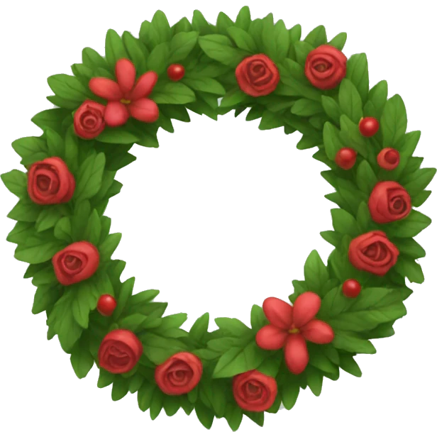wreath  emoji