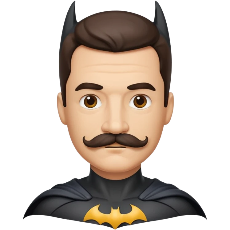 Batman with a mustache  emoji