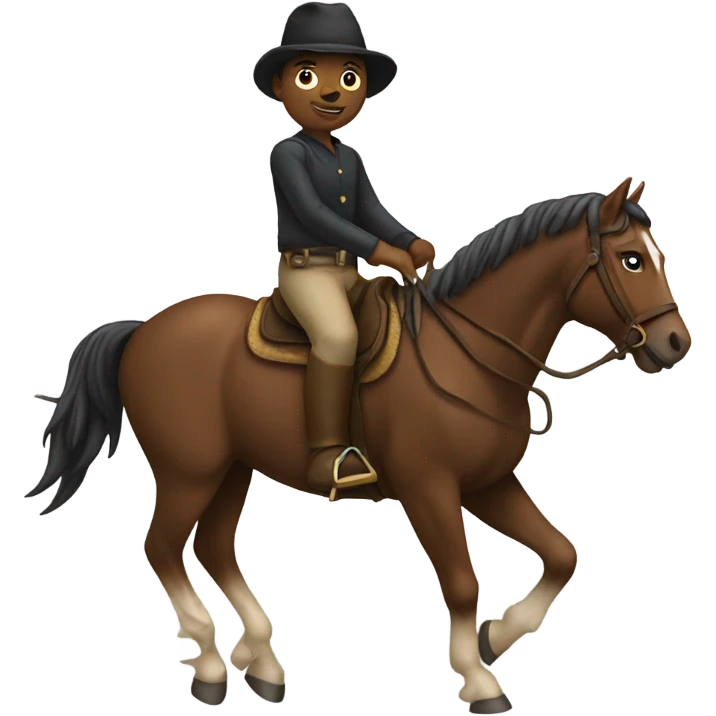 Me riding horse emoji