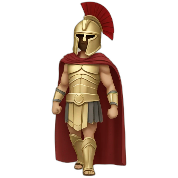 spartan figth with athenian emoji