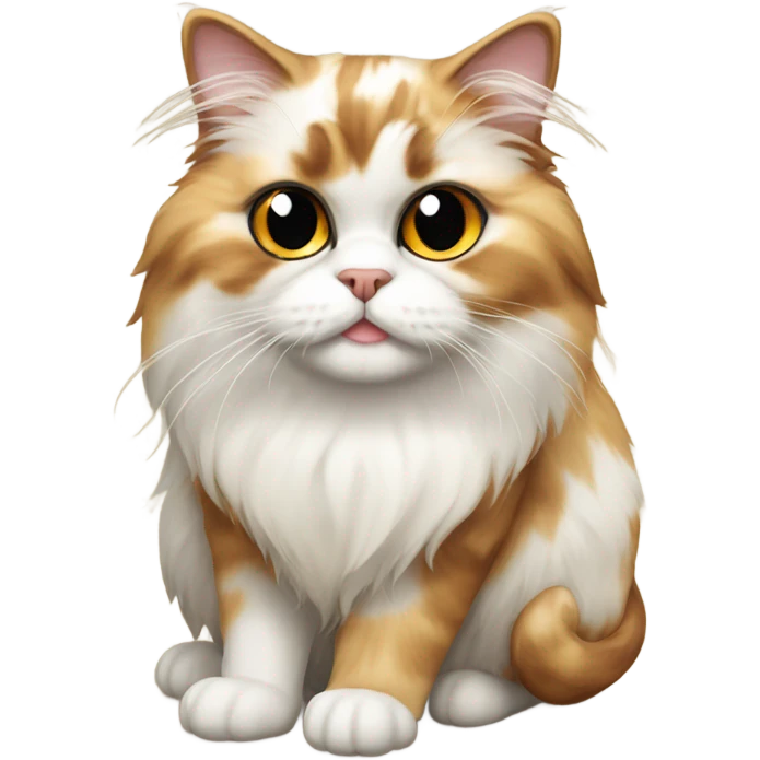 Calico persian cat emoji
