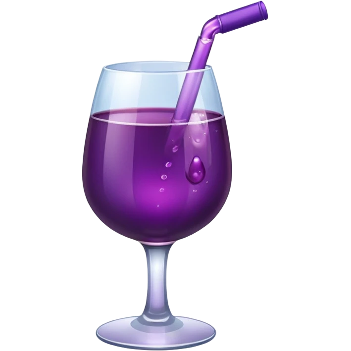 Grapes Drink with alochol emoji