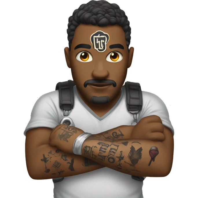 do not touch the tattoo emoji