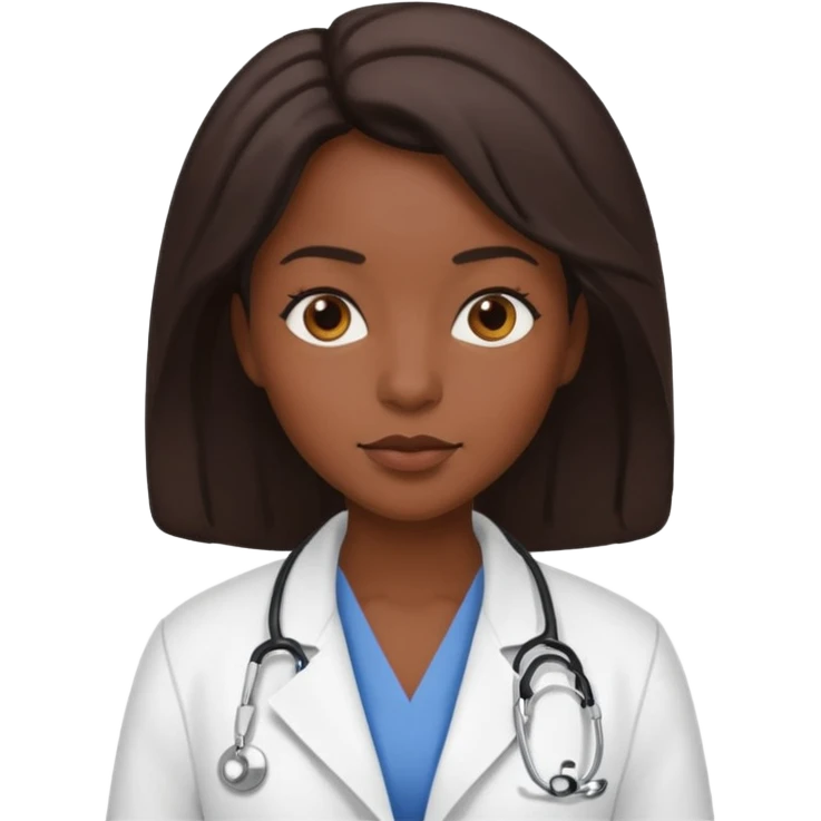 Black Doctor Woman emoji