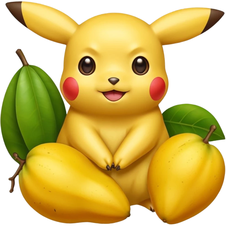 Pikachu holding 2 ba emoji