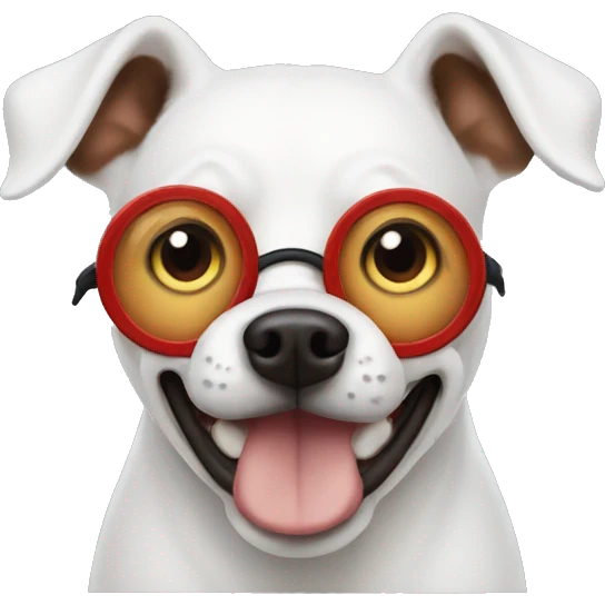 Bullseye dog emoji