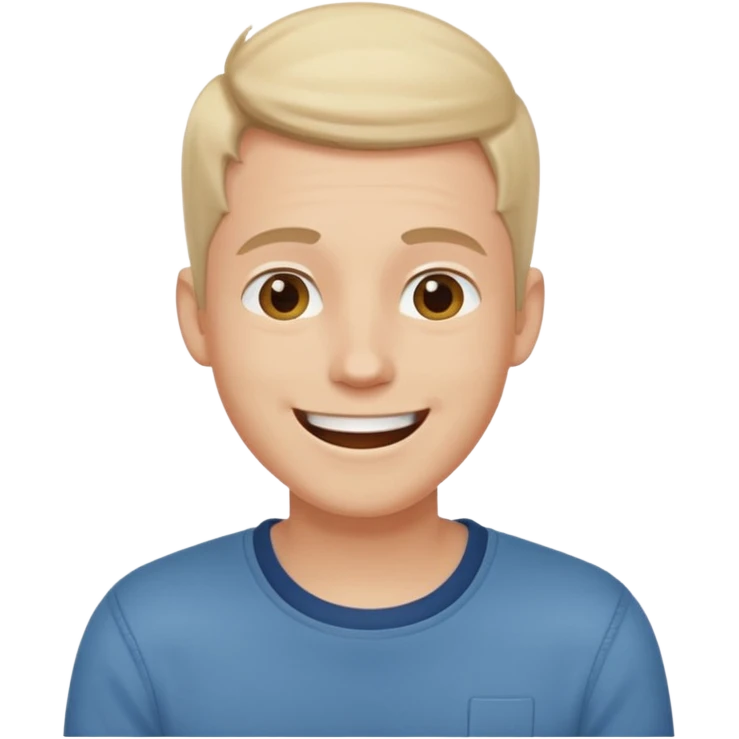 garcon blanc qui discute avec des plusieurs amis emoji