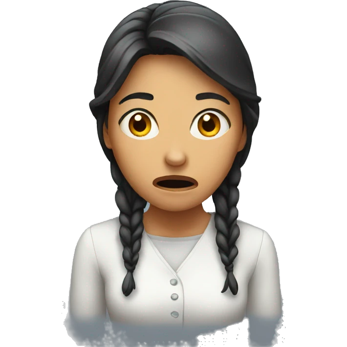 scared woman emoji