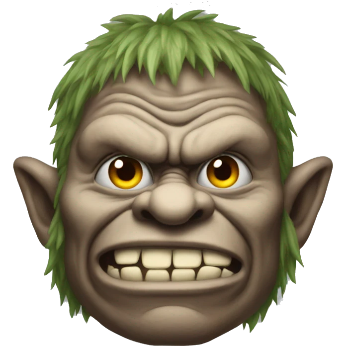 A mean troll emoji
