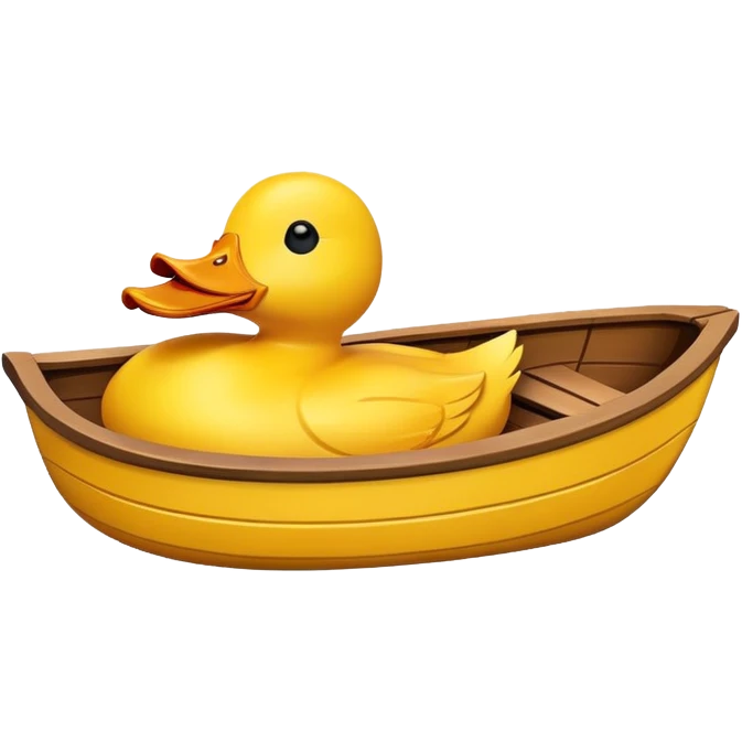  Duck shaped boat emoji