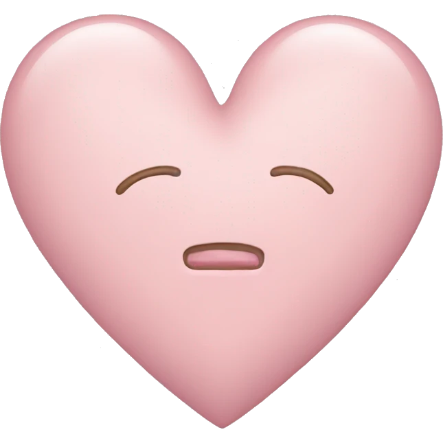 pastel pink heart emoji emoji