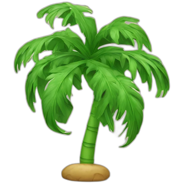 Un palmier avec des grenouilles  emoji