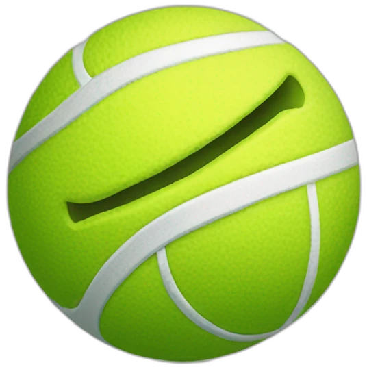 Tennisball der lacht emoji