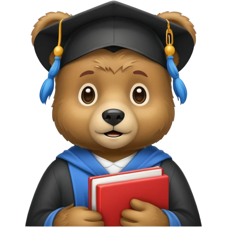 student bear emoji
