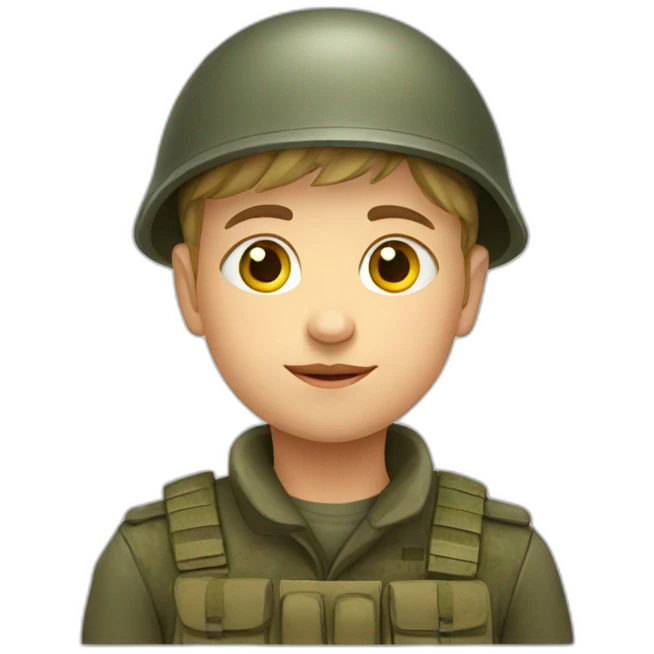 ukraine child soilder emoji