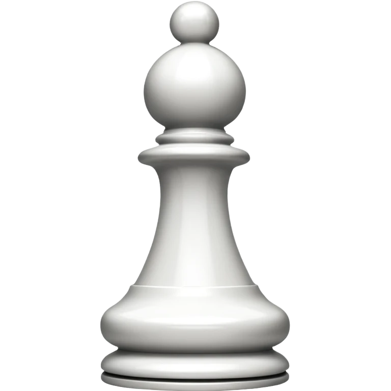 white chess pieces, pawn, white emoji