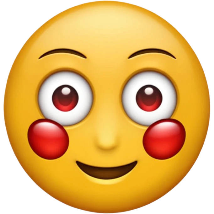 Emoji con ojos rojos emoji