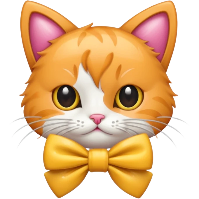 Cat wet a bow emoji