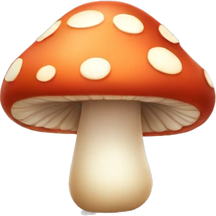 little cute mushroom emoji