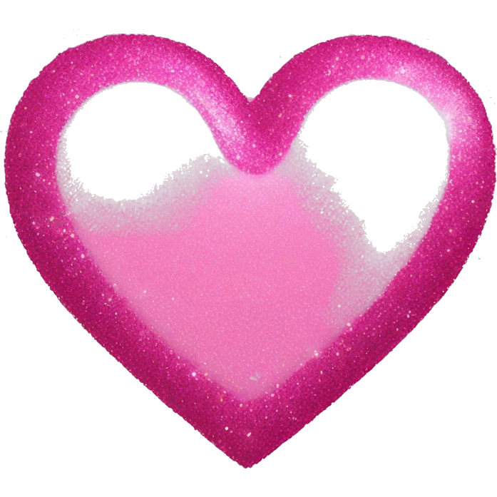 Pink heart glitter  emoji