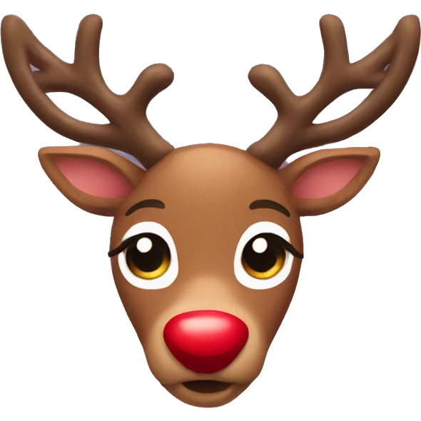 cute rudolph  emoji