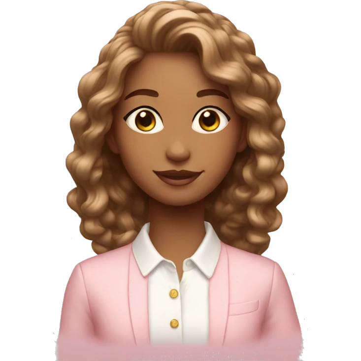  preppy light pink emoji