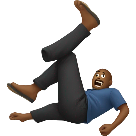 person falling backwards  emoji