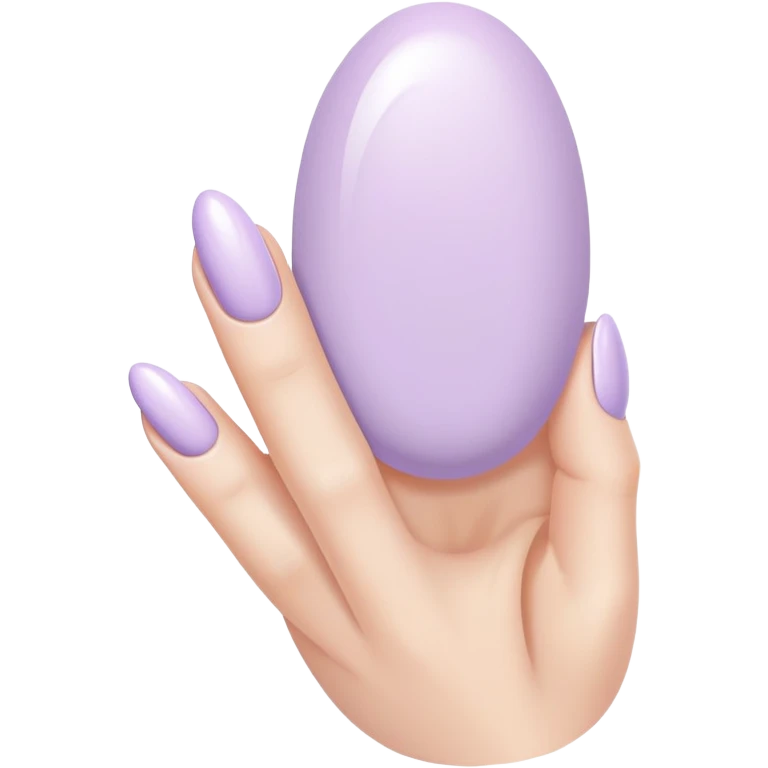 pastel lilac nails emoji