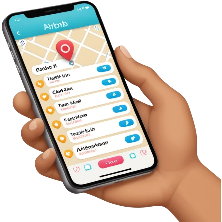 airbnb check in via phone emoji