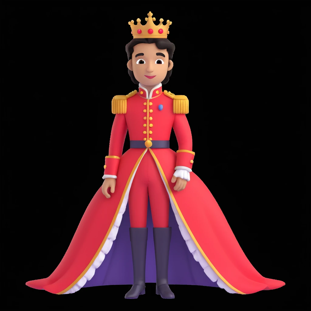 prince in red dress, royaqle background emoji