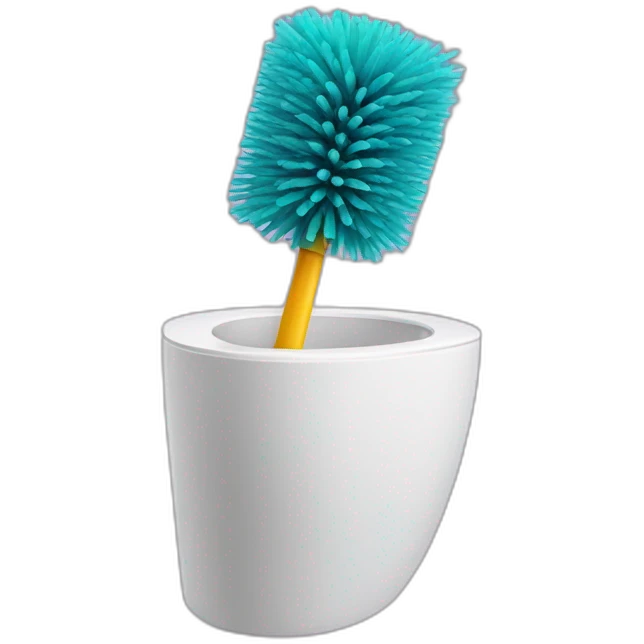 Toilet brush in a slack style emoji