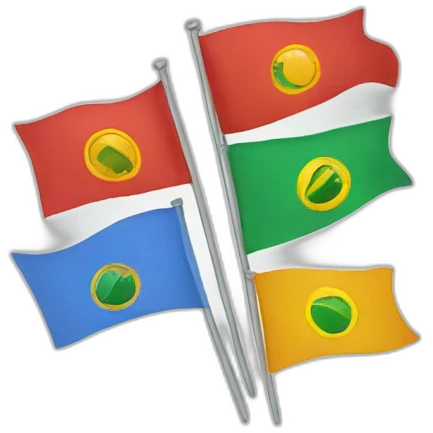 Goals, objectives, flags. emoji