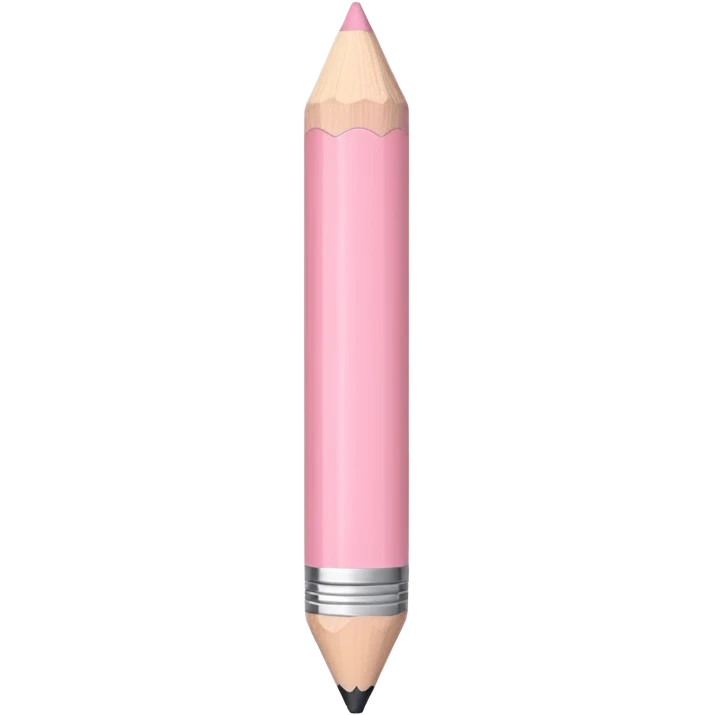 pastel pink pencil emoji