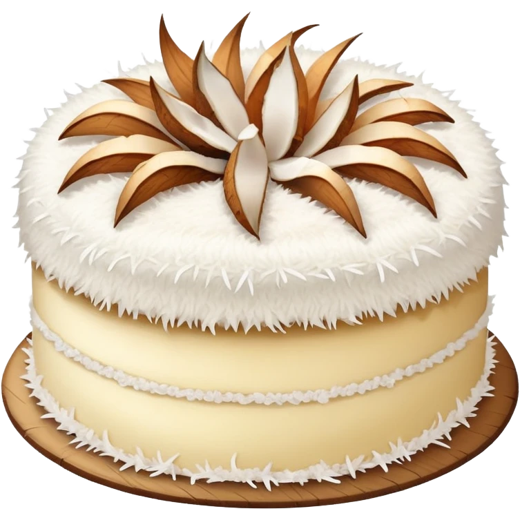 Coconut cake emoji