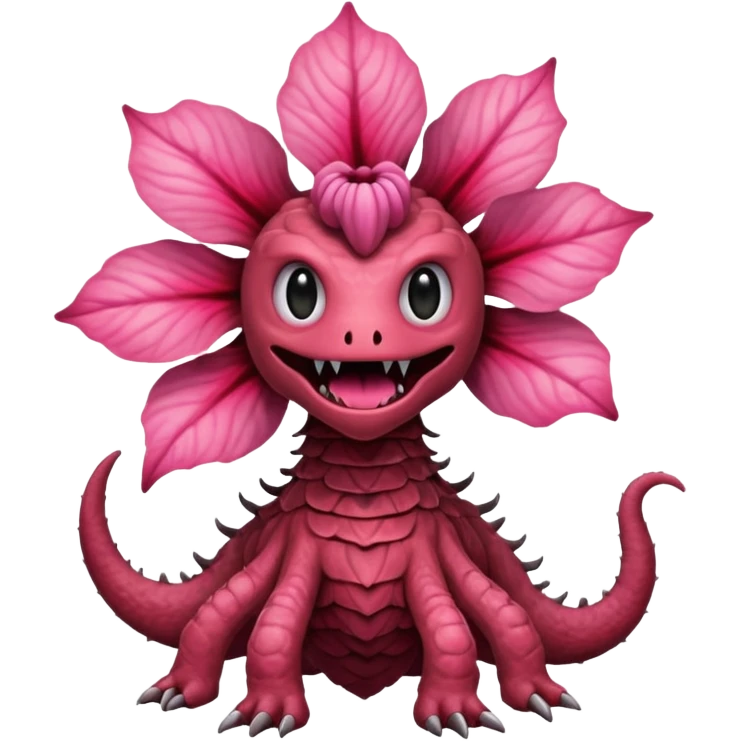 a flower like a monster a demogorgon basically but without e emoji