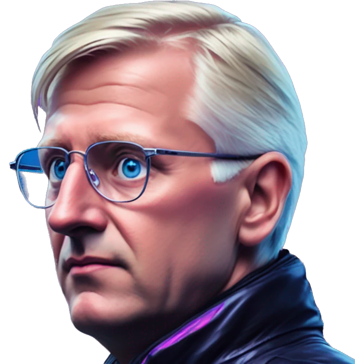 Synthwave Carl Bildt in SNES FIFA style, oil paint, epic eyes, intricate lips, exquisite pose, beautiful, desirable, logical emoji